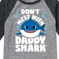 thumbnail image 3 of Baby Shark - Don't Mess With Dadday Shark - Toddler And Youth Raglan Graphic T-Shirt, 3 of 6