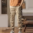 thumbnail image 2 of Avtoify Men's Elastic Waist Blended Breathable Comfortable Soft Beach Casual Shorts for Men Full Length Pants, 2 of 5