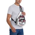 thumbnail image 7 of Sling Bag for Men, Gothic Skulls And Roses Fanny Pack Crossbody Bags Shoulder Chest Bag, Small Gym Bag Anti Theft Crossbody Backpack Daypack for Travel Sports Running Hiking, 7 of 7