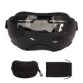 thumbnail image 1 of Gafas de sol para perros, montura negra, protección contra el viento y el polvo, hebilla ajustable, gafas para mascotas para perros medianos o grandes, lentes grises, 1 of 10