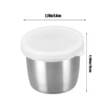 thumbnail image 3 of PEIBang Stainless Steel Condiment Containers with Lids,Reusable Small Sauce Cups Dip Containers for Lunch Box,Travel and Meal Prep, 3 of 9