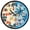 Cute Pug Dog and Flower, variant on Dailycode Night Light Wall Clock Glow in The Dark 12 inch Battery Operated Silent Luminous Clocks, Cute Pug Dog and Flower