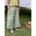thumbnail image 4 of TZEWGL Spring And Summer Flower Print Pants For Girls Fashion Personality Harem Pants Cargo Trousers For Kids size 18-24M, 4 of 5
