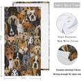 thumbnail image 2 of Dreamtimes 2 Piece Cute Different Breeds Pattern Soft Fluffy Guest Hand Towels, Multipurpose for Bathroom, Hotel, Gym and Spa (14" x 28"), 2 of 5
