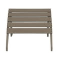 thumbnail image 5 of WestinTrends Malibu 12 Piece Adirondack Chairs Set, All Weather Poly Lumber Outdoor Patio Furniture Set Adirondack Chairs with Ottoman and Side Table, Weathered Wood, 5 of 7