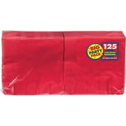Red, Big Party Pack, 2-Ply Luncheon Napkins, 125 Per Pack