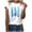 Blue, variant on Fesfesfes Womens Tops Casual Fashion Women Short Sleeve T-Shirt Feather Print Casual Top Tee Blouse T Shirt Pack 8(L)