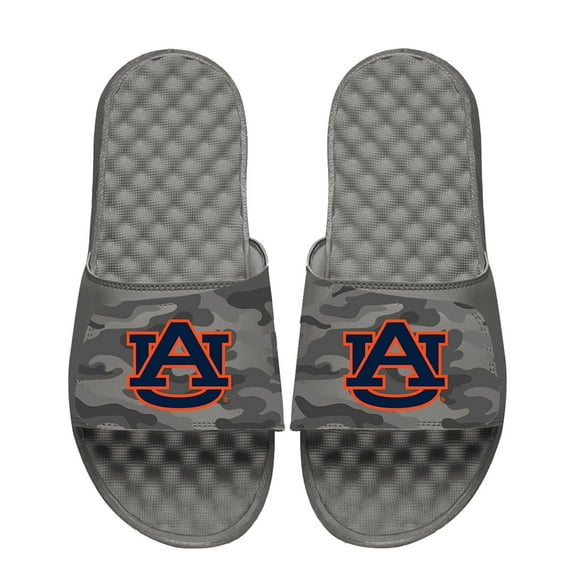 Men's ISlide  Gray Auburn Tigers Camo Slide Sandals