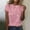 Pink, variant on Womens Sparkle Print Short Sleeve T Shirts Round Neck Tops Dressy Casual Blouses Trendy Spring Summer Clothes