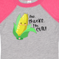 thumbnail image 4 of Inktastic Aw, Shucks, I'm Cute Corn Humor Boys or Girls Baby Bodysuit, 4 of 5