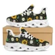 thumbnail image 1 of Zapatillas de deporte con cordones y estampado de girasoles para mujer, ligeras y transpirables, para correr, 1 of 6