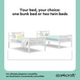 thumbnail image 6 of Storkcraft Caribou Twin over Twin Bunk Bed, White, 6 of 18