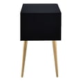 thumbnail image 3 of Compact Black and Gold End Table - Versatile for Nightstand, Organizes Your Belongings, 3 of 4