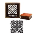 thumbnail image 1 of Printtoo Scrap-booking Geometric Floral Pattern Square Wooden Rubber Stamps-5 x 5 Inch, 1 of 2