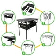 thumbnail image 6 of Wakeman Outdoors Camping Table with Storage Shelf and Carrying Bag, Black, 6 of 6