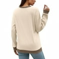 thumbnail image 5 of Wensltd Women's Long Sleeve Sweatshirt Casual Loose Tops Fall Women Tees, 5 of 5