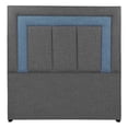 thumbnail image 4 of Box Base Cama Matrimonial + Cabecera Bora Gris Oscuro, 4 of 8