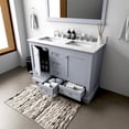 thumbnail image 4 of Tybee 48 in W x 22 in D Dark Grey Double Bath Vanity and Carrara Marble Top, 4 of 10