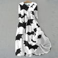 thumbnail image 2 of Mingw Plus Size Halloween Dress Graphic Flowy Lightweight Madi Dresses Party Clothes, 2 of 5
