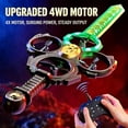 thumbnail image 2 of 2026 New Flying Battle Battle Sword RC | Dual Hand Gesture & Remote Control, RGB Light Drone With 360° Flips, 3-Speed Modes, Multiple Ways To Play(Black Gold 2 batteries,Dual control), 2 of 8