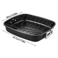 thumbnail image 5 of 17Inch Carbon Steel Baking Pan With V-Shape Grill Roasting Rack Multipurpose Turkey Roasting Tray with Handles for Oven, 5 of 8