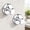 Chrome, variant on Suction Cup Hooks for Shower - Removable Towel Hooks for Bathroom, Glass Door, Wall, Bathrobe & Loofah Hanging - 4 Pack, Chrome Finish