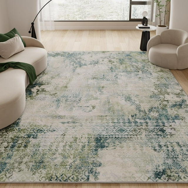 Area Rugs for Living Room x Boho Area Rug Carpet Machine Washable Area Rugs for Bedrooms Tapis Living Room Rug Nursery Rug Office Rug Soft