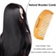 thumbnail image 2 of Mini peine de madera natural portátil en forma de media luna de bambú peine antiestático Tmvgtek cuidado belleza, 2 of 9