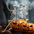 thumbnail image 2 of Halloween Poseable Full Life Size Human Skeleton Prop Anatomy Model Party Decor, 2 of 9