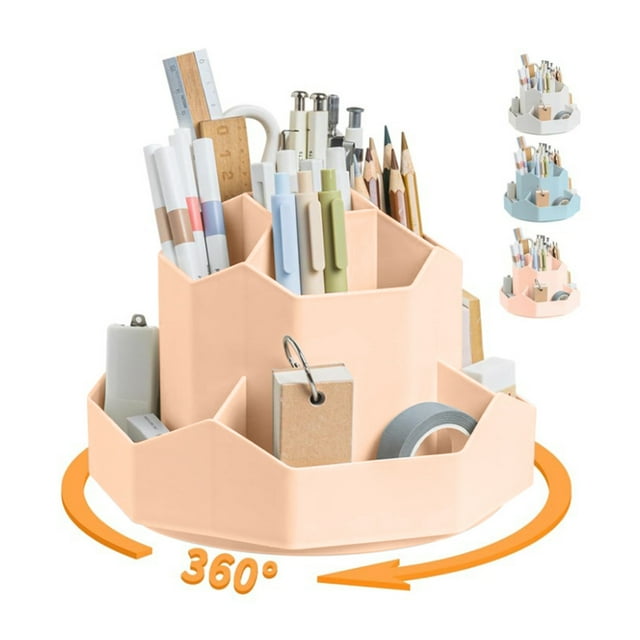 Newly Upgraded Large Capacity Rotating Pen Holder Storage Student Desktop Stationery Storage Light Easter Crafts Easy Easter Crafts for Kids Rhinestones for Crafts Craft Storage The Stationery Shop