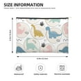 thumbnail image 4 of Fotbe Cute Dinosaurs Reusable Cosmetic Bag Makeup Bag for Women Large Travel Cosmetic Pouch Girls' Make Up Organizer, 4 of 8