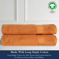 thumbnail image 4 of Delara Organic Cotton Luxuriously Plush Hand Towel Pack of 2, GOTS & OEKO-TEX Certified, Premium Feather Touch Technology Towels, 650 GSM Long Staple, Ultra-Absorbent, 4 of 7