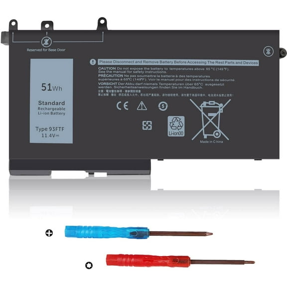 93FTF y Replacement for Dell Latitude 5580 5480 5490 5590 5280 5290 5288 5488 5591 5491 5495 E5480 E5580 E5490