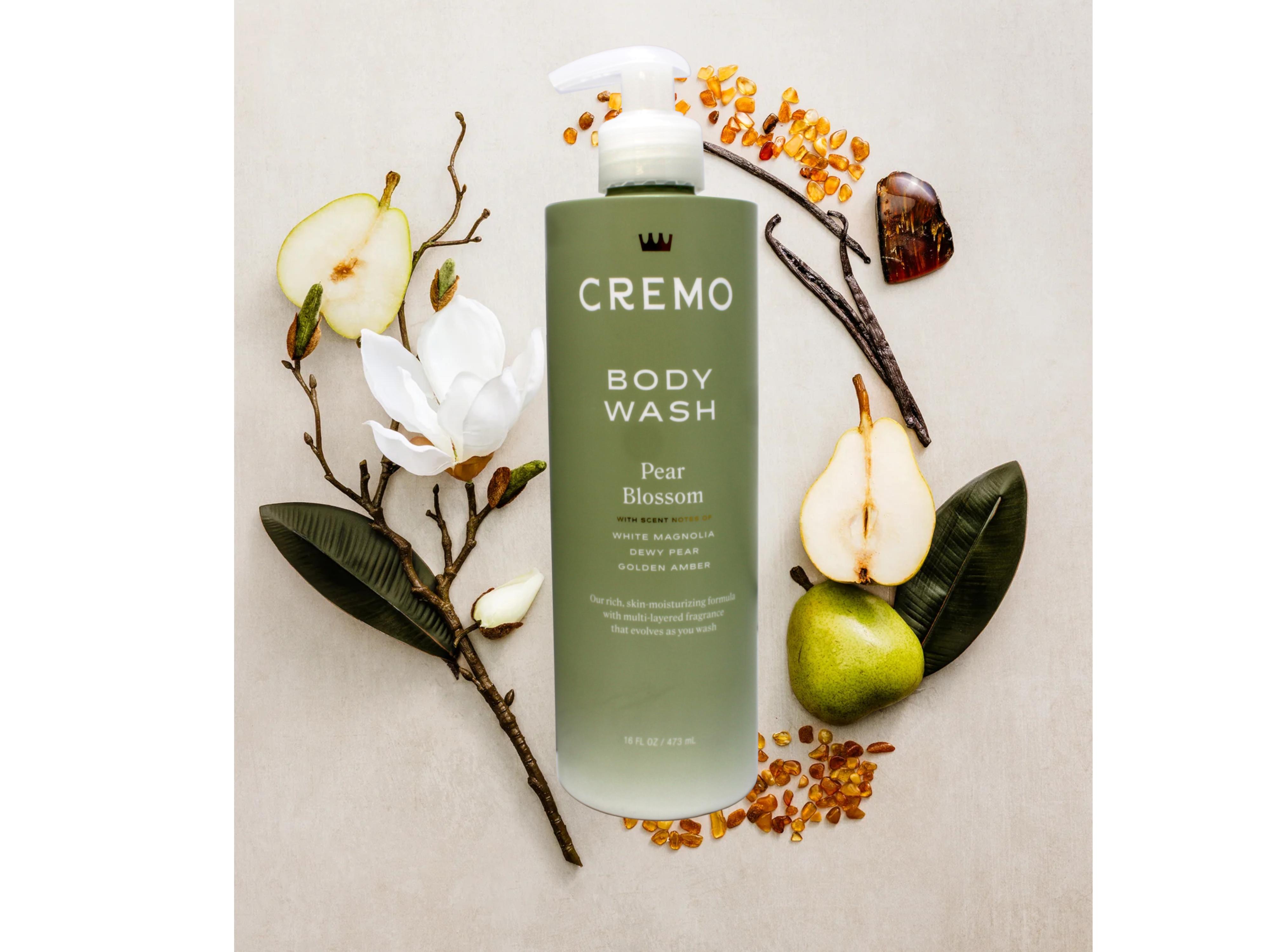 Cremo Moisturizing Body Wash Pear Blossom Multi Layered Fragrance Pump Bottle 16 fl oz (Pack of 2)