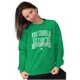 thumbnail image 4 of Funny Hit From Ladies Tees Golf Humor Sweatshirt for Men or Women Brisco Brands X, 4 of 6