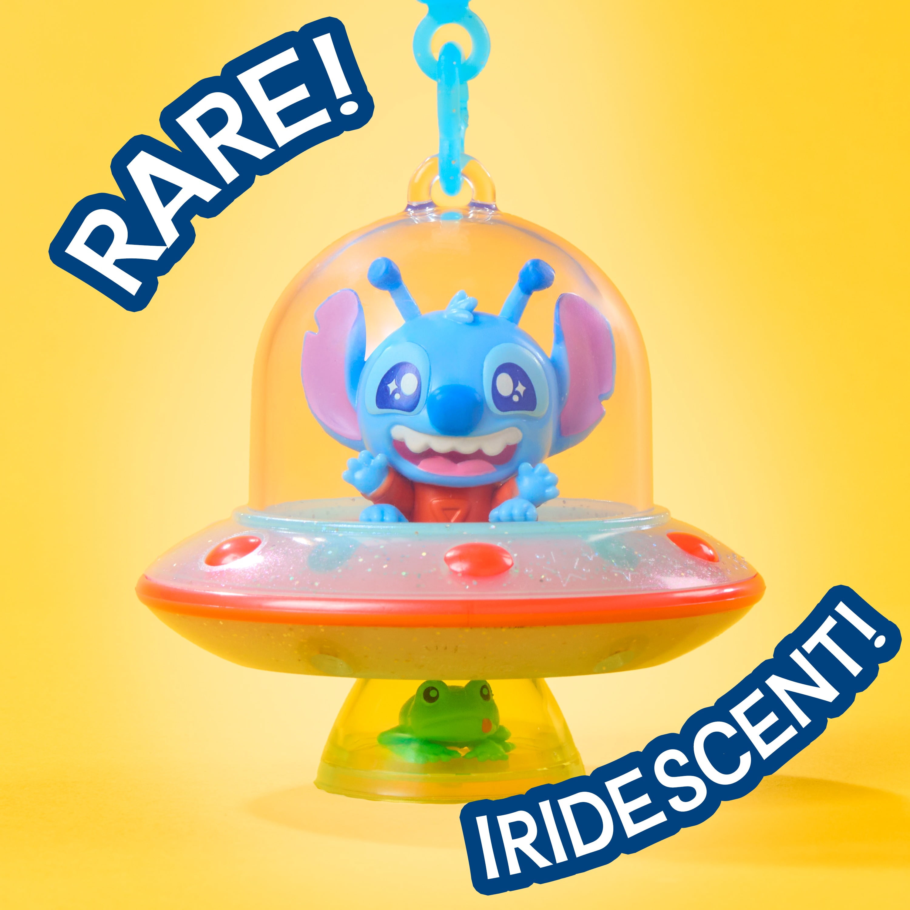 Disney Stitch Clip-On Figures, 3-Inch Collectible Clip-On Figure, Blind Box Toy by Just Play, 6 to Collect, Includes Clip-On Figure, Ages 3+