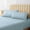 Light Blue, variant on LuxClub Queen Sheet Set, 4PC Striped Bed Sheets Queen Size Light Grey, Deep Pocket Cooling Bed Sheets, Soft Hotel Luxury Bedding Wrinkle Free, Silky Fitted Sheet & Pillowcase Sets