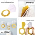 thumbnail image 4 of Efavormart 3 Pack | White/Gold Diamond Ring Hanging Party Supplies Decorations, Paper Honeycomb Bachelorette, Bridal Shower, Engagement & Wedding Decor - 11" Tall, 4 of 11