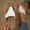 White, variant on HAOTAGS Casual Summer Wedge Sandals for Women Clip Toe Comfortable Flip Flops with Arch Support Black Size 7