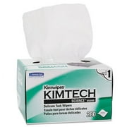 4Pc Kimtech Kimwipes, Delicate Task Wipers, 1-Ply, 4 2/5 x 8 2/5, 280/Box (34155)D6