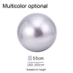 thumbnail image 2 of Pelota de ejercicios: pelota dobladora para estabilidad, barra, pilates, yoga, equilibrio, entrenamiento básico, estiramiento y fisioterapia, gris, 2 of 5