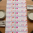 thumbnail image 5 of Table Runners 120 Inches Long Dress Scarves, Purple Pink Spring Floral Farmhouse Coffee/Dining/Kitchen Table Runner for Living Room, Colorful Summer Flowers Botanical 13x120 Inch, 5 of 9