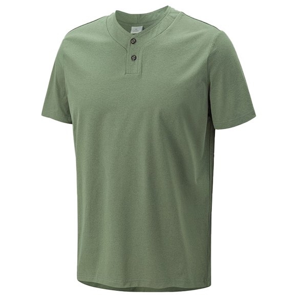 Camiseta de manga corta de seda helada para hombre - Secado rápido, transpirable, cuello redondo, alta elasticidad - Mezcla de fibras - Tallas M-XXXXL