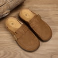 thumbnail image 4 of Pennysue Women Clogs Slip On Suede Mule Shoes Buckle Arch Support Comfortable Casual House Slippers Outdoor Work, 4 of 7