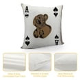 thumbnail image 4 of Club Q Playing Cards Pattern Bear Throw Pillow Square Cover, 4 of 5