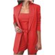 thumbnail image 1 of Chaqueta de punto de manga larga sólida para mujer, chaleco con bolsillo, traje corto Pompotops qwe22366, 1 of 6