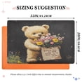 thumbnail image 2 of BZSMCE Floor Mats 32x20in Oil Plainting Cute Bear Creativity Doormats, 2 of 8