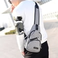 thumbnail image 4 of Bolso bandolera multifuncional con puerto de carga USB Bolso en el pecho para deportes al aire libre Abanopi Paquete de cabestrillo, 4 of 6