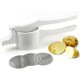 thumbnail image 1 of Triturador de patatas de acero inoxidable con 3 discos intercambiables, exprimidor y exprimidor de verduras, ideal para puré de patatas, exprimidor de frutas, exprimidor de bebés, blanco, 1 pieza esquí esquí Gafas de esquí, 1 of 5