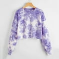 thumbnail image 2 of Vedolay Womens Long Sleeve Tops Long Sleeve V Neck Sweatshirts Casual Tunic Tops Blouse Purple,XL, 2 of 5